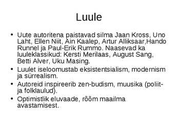 Eesti kirjandus sulaajal-1956-1968--powerpoint #8
