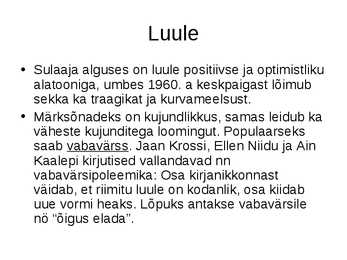 Eesti kirjandus sulaajal-1956-1968--powerpoint #9