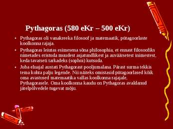 Vana-Kreeka filosoofid #7