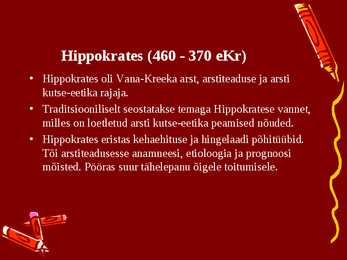 Vana-Kreeka filosoofid #9
