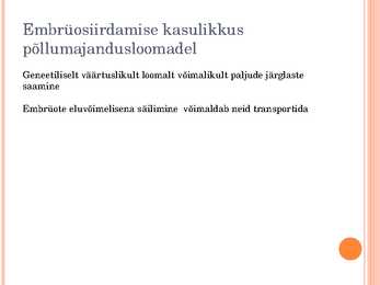Embrüosiirdamine imetajatel #4