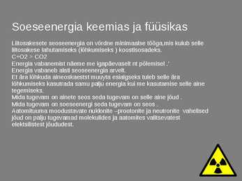 Tuumaenergia ja selle kasutamine - Füüsika 9 Klass--esitlus #4
