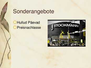 Stockmann - esitlus #6
