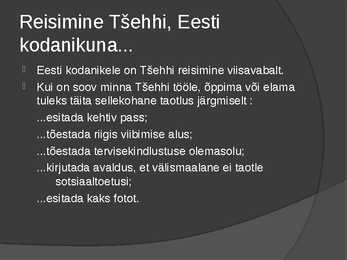 Tšehhi Vabariik - esitlus #12
