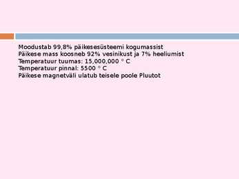 Päikese - powerpoint esitlus #3