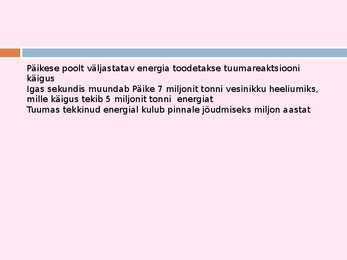 Päikese - powerpoint esitlus #4
