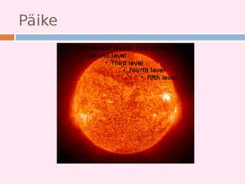 Päikese - powerpoint esitlus
