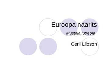 Euroopa Naarits - esitlus