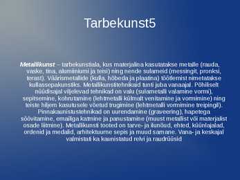 Kunstiliigid - esitlus #12