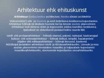 Kunstiliigid - esitlus #3