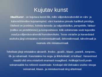 Kunstiliigid - esitlus #4