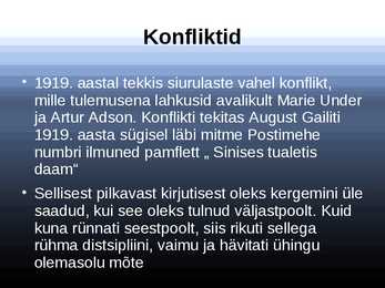 Kirjandusrühmitus Siuru - esitlus #6