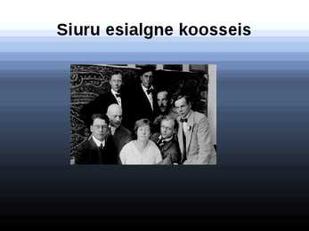 Kirjandusrühmitus Siuru - esitlus #8