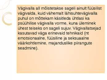 Perevägivald - esitlus #2