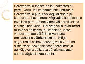 Perevägivald - esitlus #3