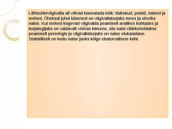 Perevägivald - esitlus #4