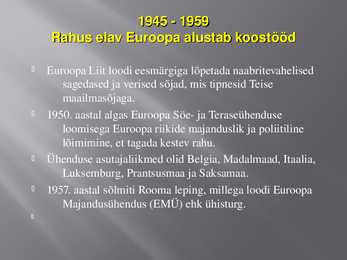 Euroopa liidu ajalugu #2
