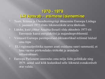 Euroopa liidu ajalugu #4