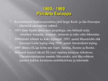 Euroopa liidu ajalugu #6