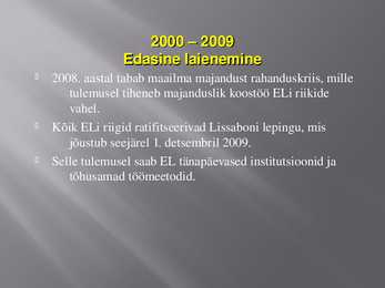 Euroopa liidu ajalugu #7
