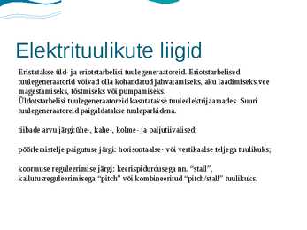 Ettekanne teemal-Tuuleenergia #5