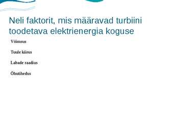 Ettekanne teemal-Tuuleenergia #7