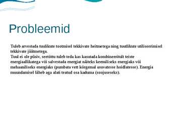 Ettekanne teemal-Tuuleenergia #10
