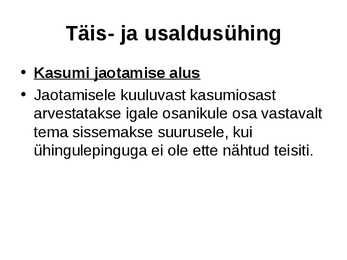 Ettevõtluse alused äriühingud #14
