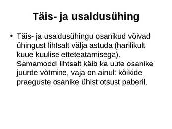 Ettevõtluse alused äriühingud #19
