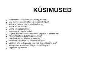 Ettevõtluse alused äriühingud #22