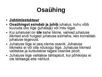 Ettevõtluse alused äriühingud #33