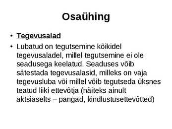 Ettevõtluse alused äriühingud #35