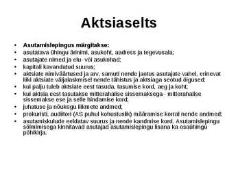Ettevõtluse alused äriühingud #43