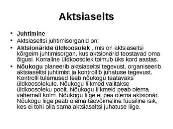 Ettevõtluse alused äriühingud #46