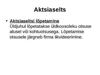 Ettevõtluse alused äriühingud #52