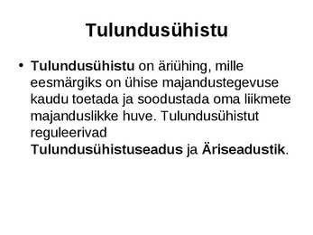 Ettevõtluse alused äriühingud #62