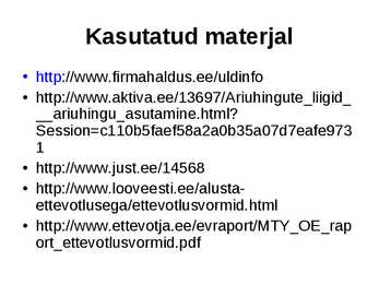 Ettevõtluse alused äriühingud #72
