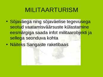 Maaturismi alaliigid #11
