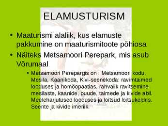 Maaturismi alaliigid #5
