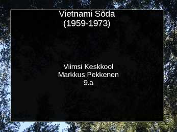 Vietnami sõda - esitlus