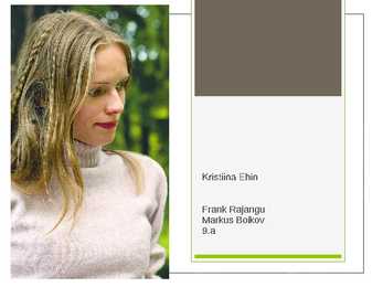 Kristiina Ehin - esitlus