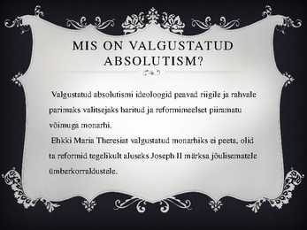 Maria Theresia Powerpoint esitlus #13