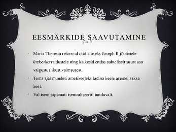 Maria Theresia Powerpoint esitlus #6