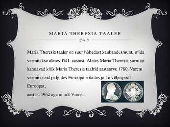 Maria Theresia Powerpoint esitlus #9