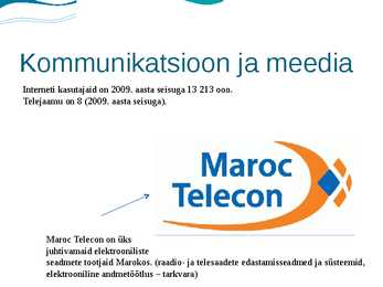 Maroko - teenindusmajandus #11