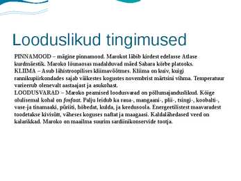 Maroko - teenindusmajandus #6