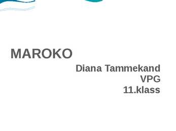 Maroko - teenindusmajandus