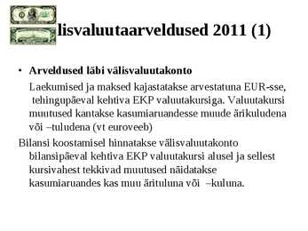 Raamatupidamine Loengukonspekt 2011 - Arveldused #17