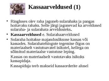 Raamatupidamine Loengukonspekt 2011 - Arveldused #3