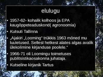 Hando Runneli eluloo esitlus #3